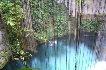 Cenote dans le Yucatan