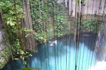 Cenote dans le Yucatan