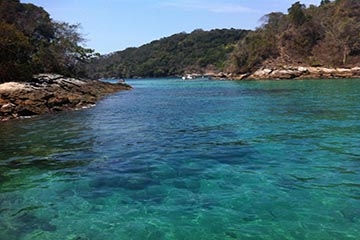 Eau turquoise d'Ilha Grande