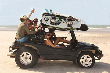 Kitesurf sur les plages de Jericoacoara