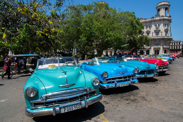 Balade en vieille voiture américaine à La Havane